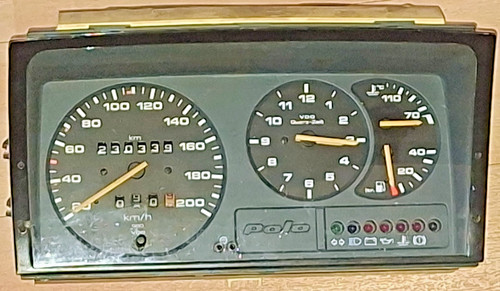 VW Polo 86C, Tacho, Kombiinstrument VDO 87001239
