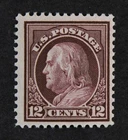 CKStamps: US Stamps Collection Scott#417 12c Franklin Mint NH OG Spot on Gum