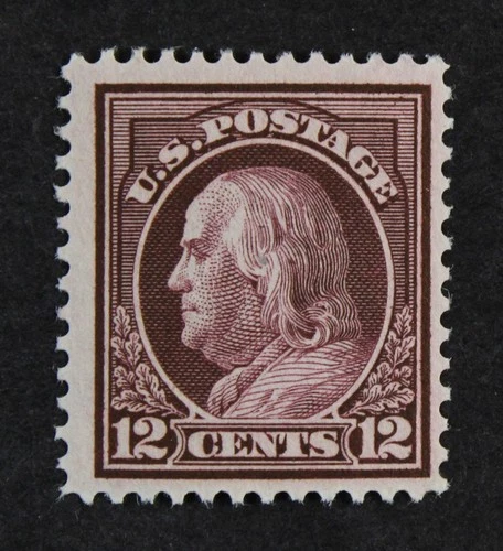 CKStamps: US Stamps Collection Scott#417 12c Franklin Mint NH OG Spot on Gum