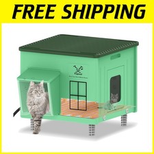 Weatherproof Cat House for Barn Strays, Winter Shelter
