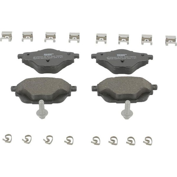 Ferodo FDB4766 Bremsbelagsatz FüR Citroen Peugeot Opel Ds Vauxhall C4 Grand C4-image