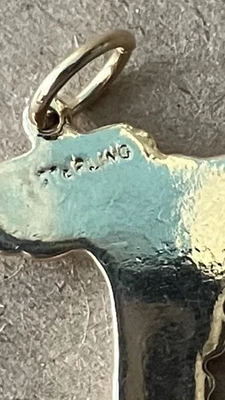 Sterling Cape Code Map Pendant Gold Tone Necklace 2.3 Grams 1 in. Vintage - Image 1 of 4