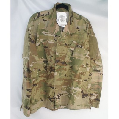 US Military OCP Multicam Combat Coat Jacket Medium Reg. Pinebelt Processing New