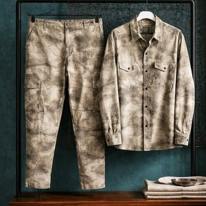 OVERSIZE OUTFITTERS CAMO 2 PC. SET SHIRT 5XL CARGO PANTS 4XL TRUE SAGE U.S.A.