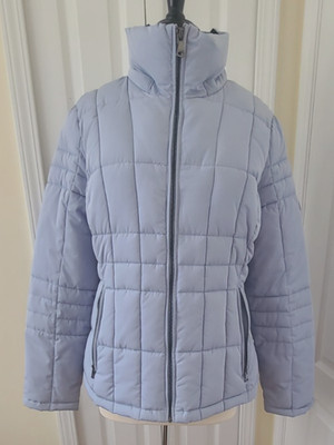 NWOT Calvin Klein Women's M Puffer 7F warmth factor Blue Coat Jacket  Nice!