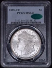 1885-CC Morgan Silver Dollar $1 PCGS MS64+ CAC (Old Blue Holder)