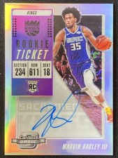 Marvin Bagley III 2018-19 Panini Contenders Optic Rookie Ticket Holo Auto RC