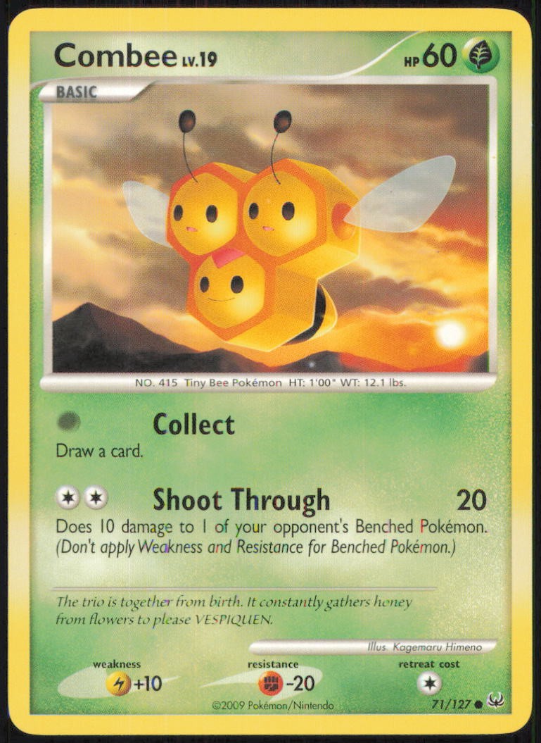 COMBEE 71/127 COMMON PLATINUM POKEMON LIGHTLY PLAYED