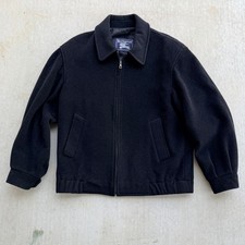 Vintage Burberrys Wool Jacket Zip Up Bomber Men Size Medium