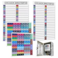 2 -Set Electric Breaker Box Labels Circuit Panel Catalog Stickers