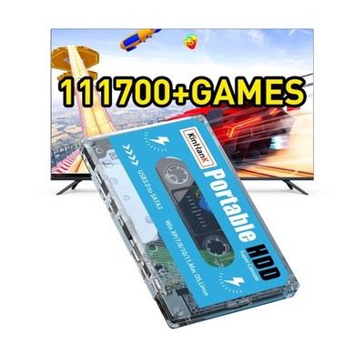Kinhank 500G HDD External Gaming Hard Drive,Game Console with 111700 Games, B...