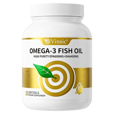Vinsic Omega-3 Fish Oil EPA DHA Dietary Supplements IFOS kd-pür  Made in Germany