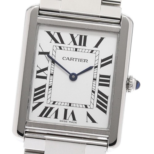 CARTIER Tank solo LM W5200014 Silver Dial Quartz Men's Watch_943427