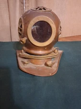 Vintage Copper And Brass Replica Deep Sea Scuba Diver  Diving Helmet