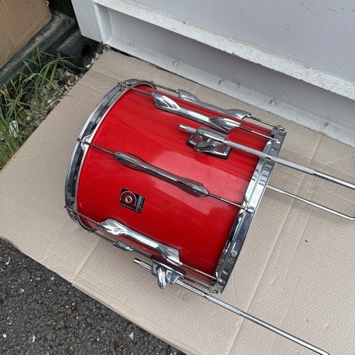 Free P&P. 14”. 14x13” Premier Floor Tom Drum w Legs. Red Finish - Picture 19 of 20