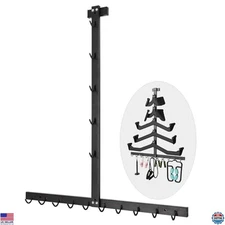 LAT Pulldown Attachment Storage Rack - Wall-Mounted Mag Grip Bar & Cable Holder