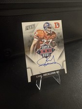 Panini 2015 Super Bowl XXII Karl Mecklenburg Autograph Insert Broncos SBXXII-KM 