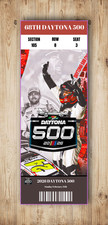 2026 DAYTONA 500 Replica Personalizzabile Biglietto Stub a Personalizza con Toploader