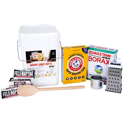 Lehman's Homemade Laundry Soap Starter Kit Bucket Simple Ingredients 800 Loads