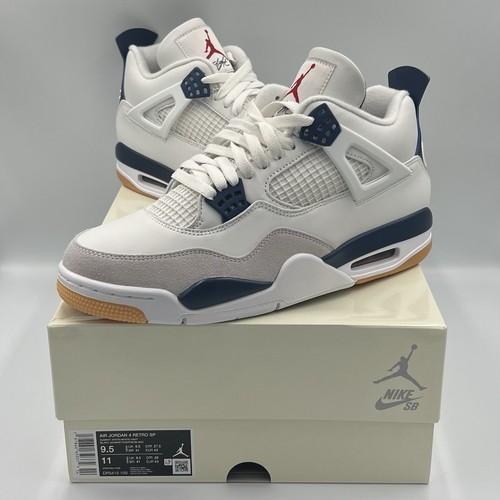 Size 9.5 - Nike SB x Air Jordan 4 Retro SP Navy - Picture 2 of 8
