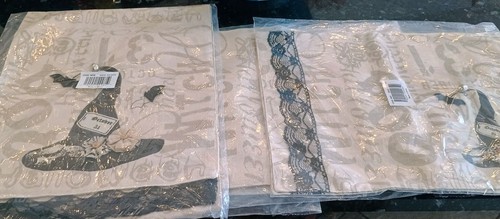 Halloween Hexe Tischläufer 13"x54" & 8 Tischsets mit Spitze & Glocke - Bild 7 von 11