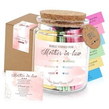 Mother in Law Gifts Bible Verse Jar - Christian Gift for Mother in Law