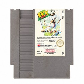 Viejo videojuego Nintendo NES Kick Off &ndash; 1985 &ndash; con la caja original sin instrucciones