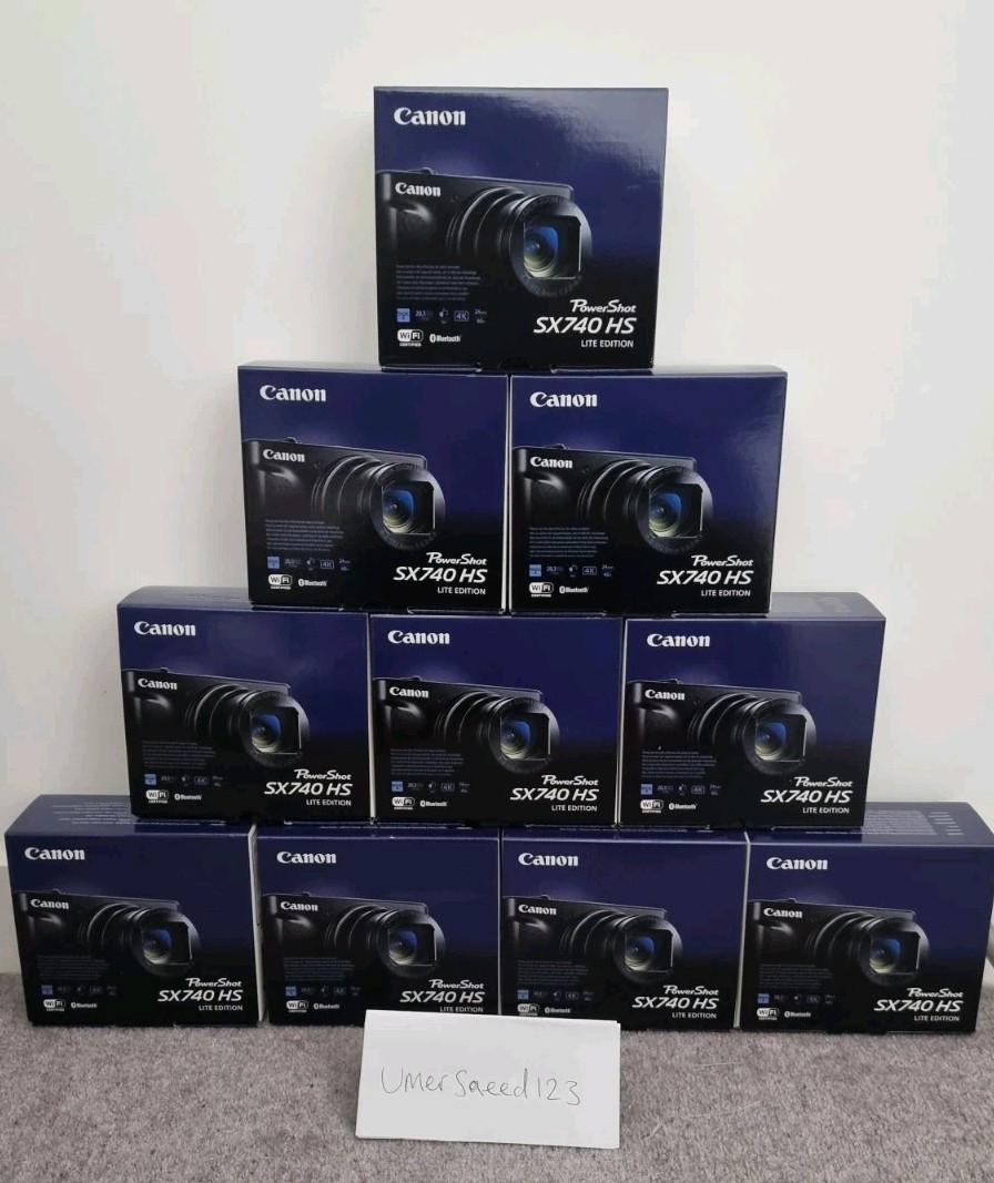 Canon PowerShot SX740 HS 20.3MP Digital Camera - Black for sale