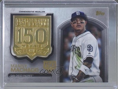 2019 Update Manufactured Medallion 150th Anniversary 84/150 Manny Machado 4z8