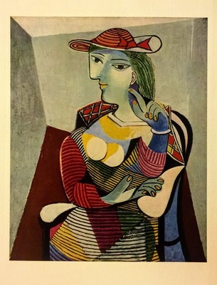 PICASSO 1955 ''Woman in an Armchair'' (1937) 4 Color Process Lithography VERY FINE