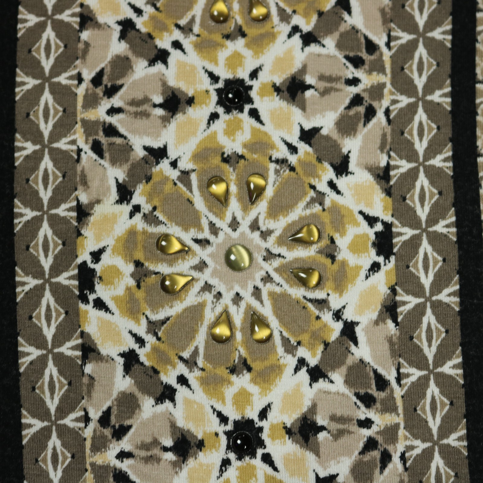 Ruby Rd Beaded Geometric Print Stretchy Blouse To… - image 4