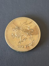 GB One Pound Coin 1995 Welsh Dragon 