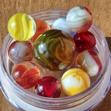 Assorted Vintage Marble Lot- 1 shooter, 10 mibs