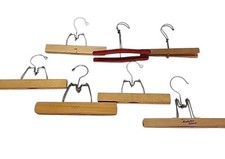 Wooden Slack Skirt Hanger Lot of 7 Manhattan Island The Scot Vintage