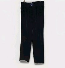 Vintage Navy Blue Velvet Womens Trousers Answers Size 30 Whimsigoth Goth 90s