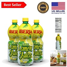 100% czysty sok z cytryny, butelki 32 uncje - i bezglutenowe, opakowanie 3 szt.