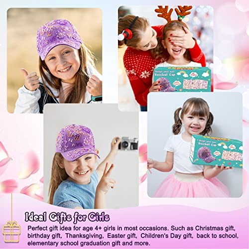 Regalos para Niña 5 6 7 8 9 10 11 12 Años, Decora Tu Propia Gorra de Béisbol 1 PIEZA - Imagen 5 de 7