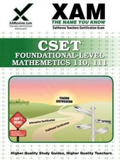 Cset Foundational-Level Mathematics 110, 111 Teacher Certification T (Paperback)