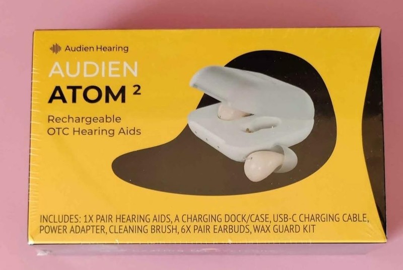 Audien Atom 2 Rechargeable, Over the Counter, Hearing Aids