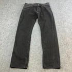 Our Legacy Mens Jeans Regular Tapered 31 32 Dark Wash Black Fade
