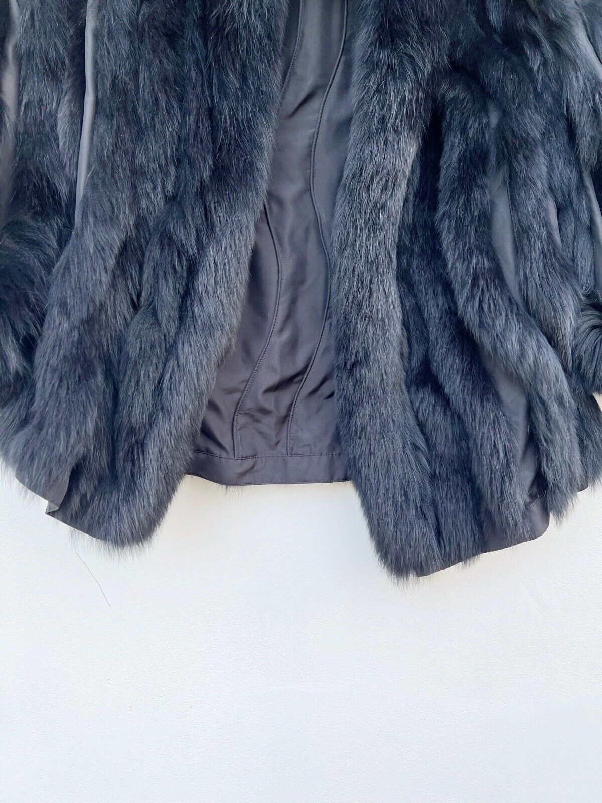 George Simonton Couture Black Reversible Fox Fur … - image 7