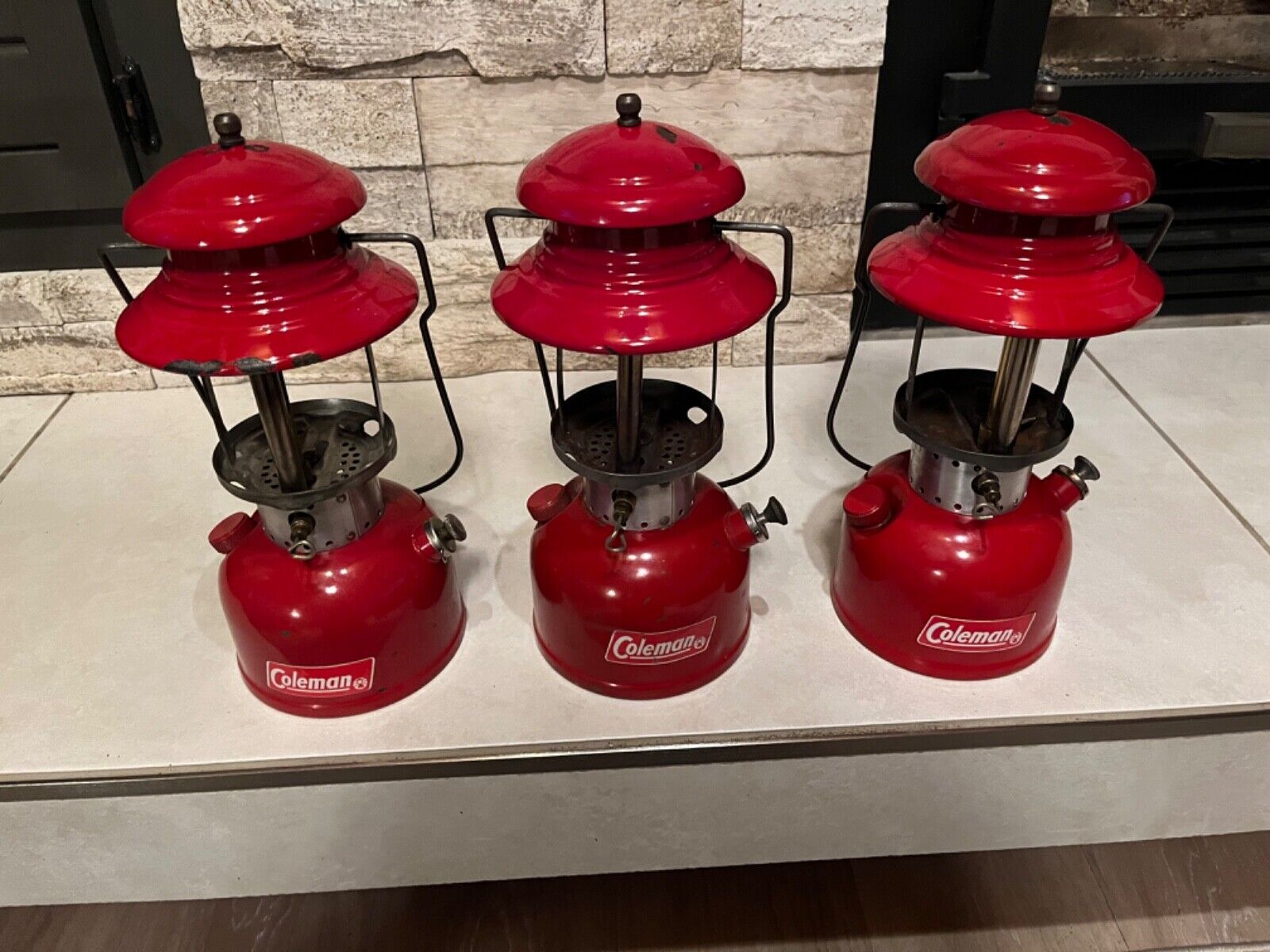 Vintage Colema Model 200 Lanterns (x3)