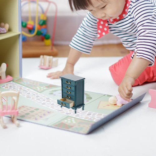 Mini Verse Chest Drawer Miniature House Furniture Cabinet Showcase Decor - Picture 9 of 12