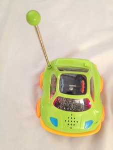 yellow green 6 quot battat blinking moving radio remote rc car remote light blinking