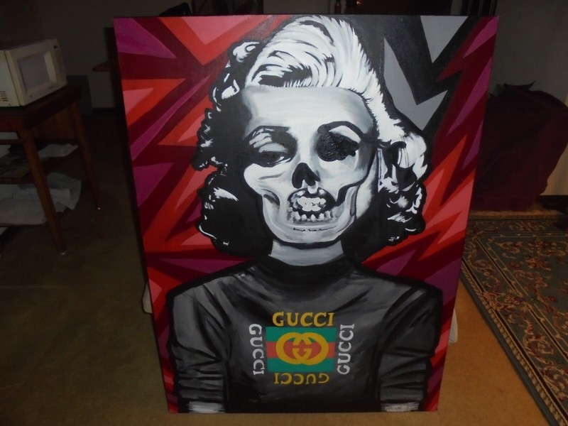 Artist " Vera Twins " Marilyn Monroe Pop Art