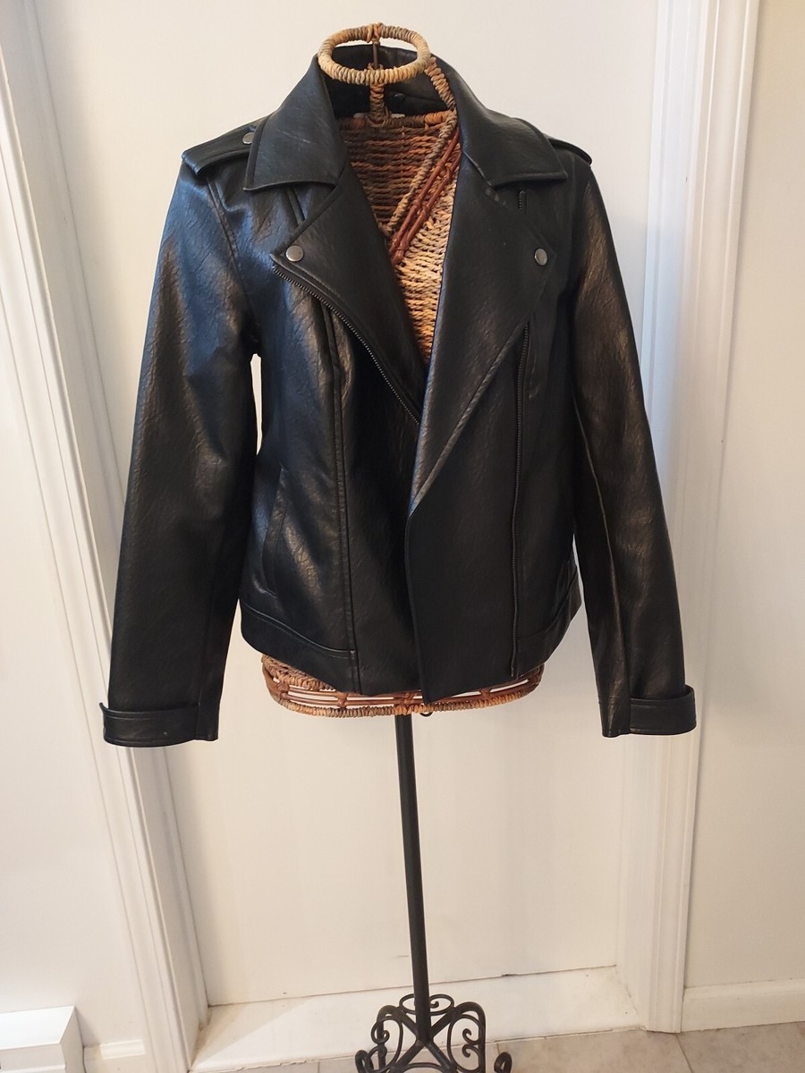 Biker Jacket Old Navy Faux Leather NWT OLD NAVY Faux-Leather
