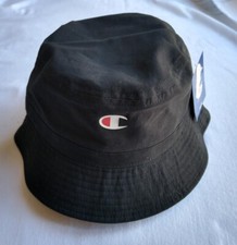 CHAMPION KIDS BLACK COTTON BUCKET HAT, YOUTH SIZE 6-12 