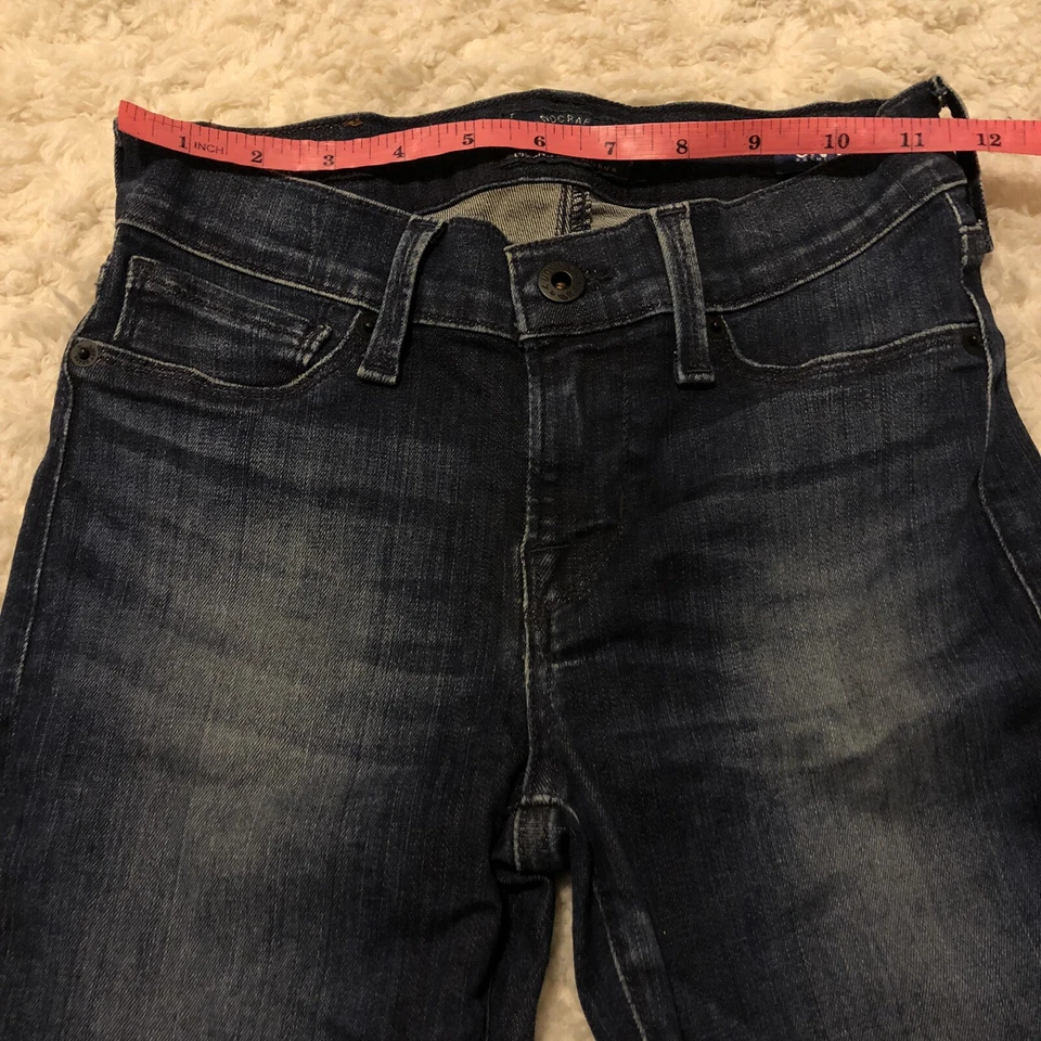Pantalones de mezclilla Lucky Brand para mujer talla 00/24 Brooke Orta premium azul ajustados Foto 3 de 4