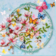 Beautiful Spring Bead Embroidery Kit DIY Handmade Beading Craft Set