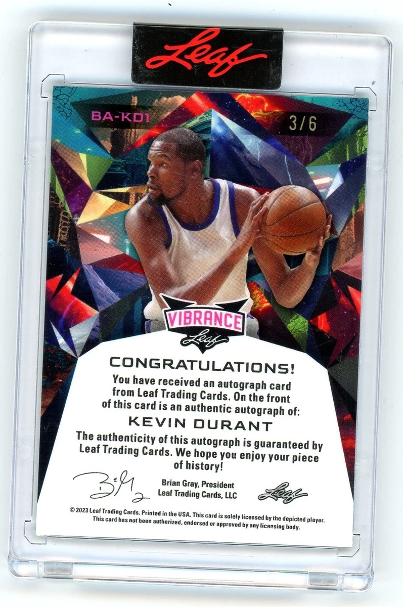 2023 Leaf Vibrance Basketball Kevin Durant Auto 3/6 | eBay